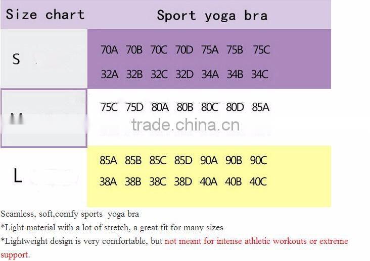 Fashionable Breathable Seamless Bra with Removable Pad,Lady's Fitness Wear Training Wear space Dye Sport Bra