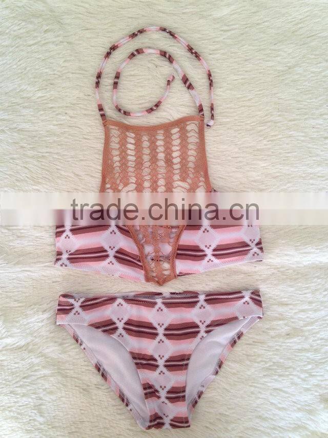 2016 new style Lace straps sexy swimsuit two-piece bikini