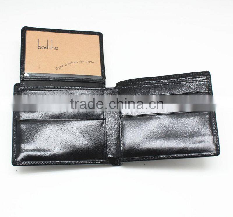 Factory Direct Sale rfid blocking leather wallet