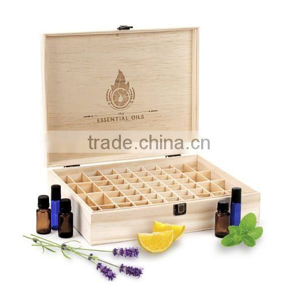 china factory BSCI large 68 wooden Doterra 5ml 10ml 15ml Essential Oil perfume bottle Storage case gift box