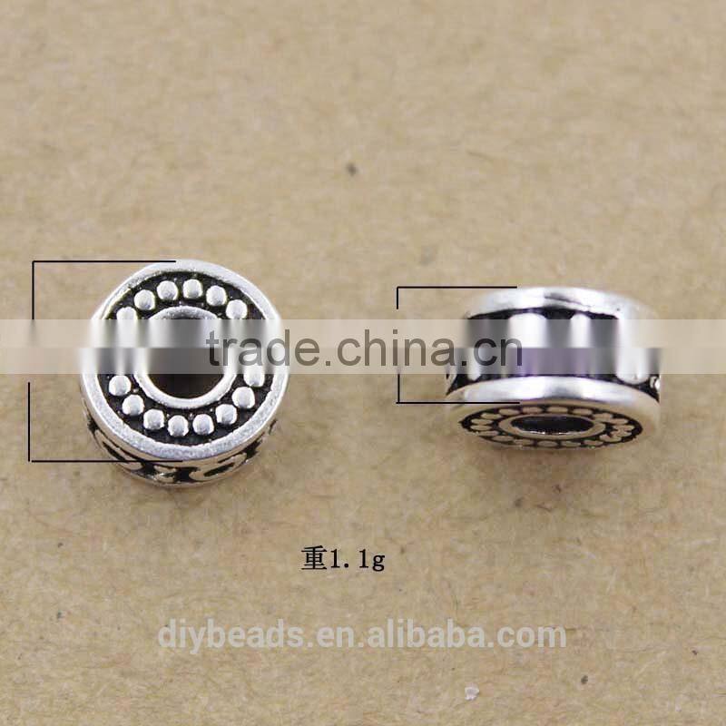 8.5x4.6mm Thai Silver Spacer Beads Jewelry Finding