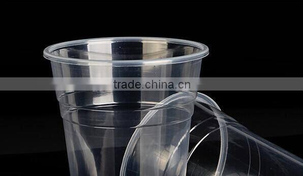 PP Plastic cup for beverage with dome/flat lid