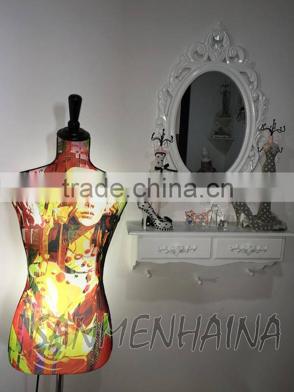 exotic lady printing elastic fabric Female Mannequin