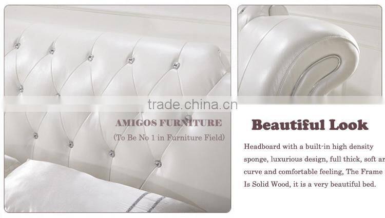 Furniture baroque bedroom bed wooden furniture design