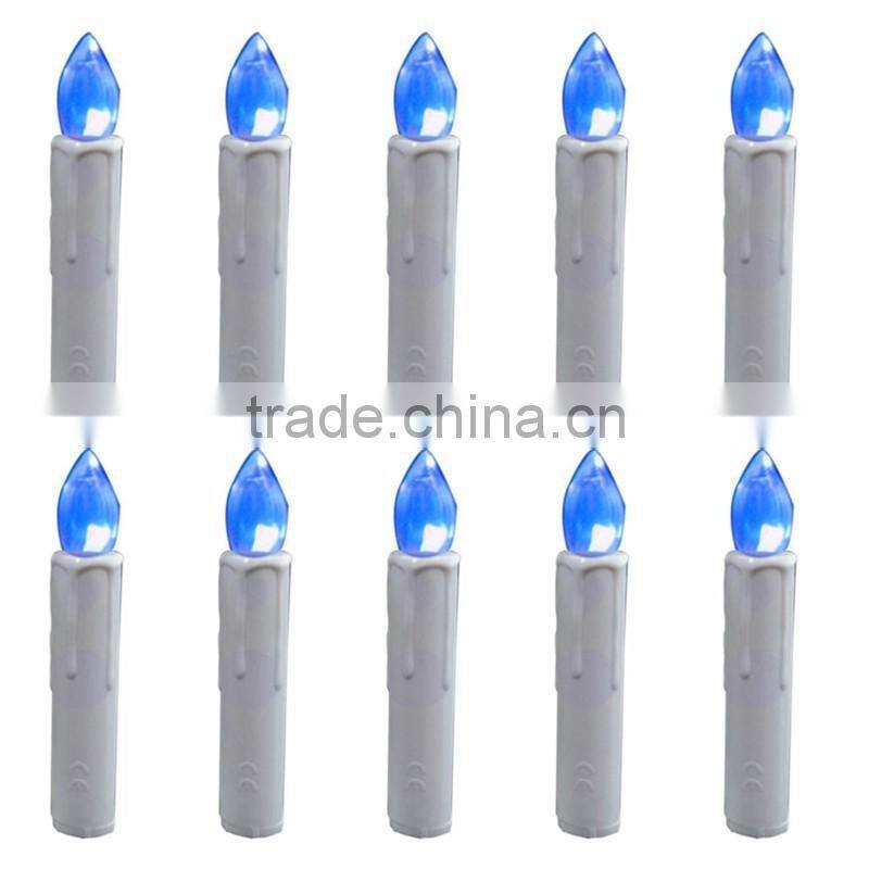 Electric candle light 12 color change flicking tea light for wedding