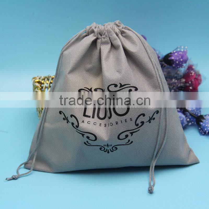 Wholesale eco friendly recyclable cheap satin/organza drawstring shoe dust sample bag