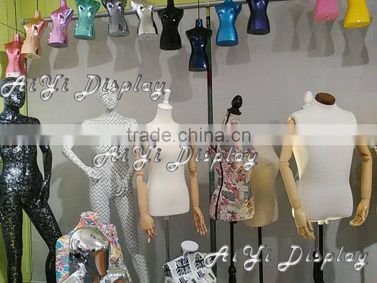 adjustable small skin color PP display make up kids mannequin