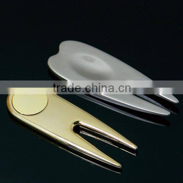 Golf divot repair tool/golf pitch fork