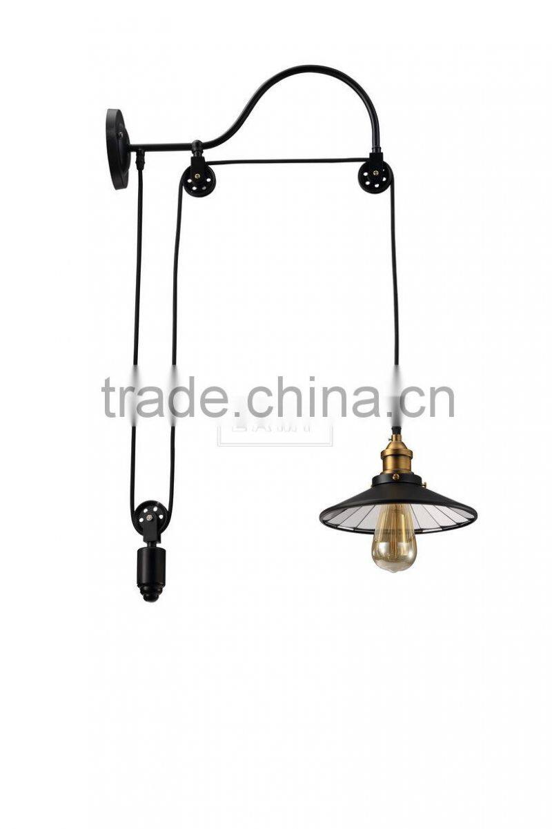 Rusted Retro Wall Lamp Gooseneck Metal Wall Sconce Light Fixture