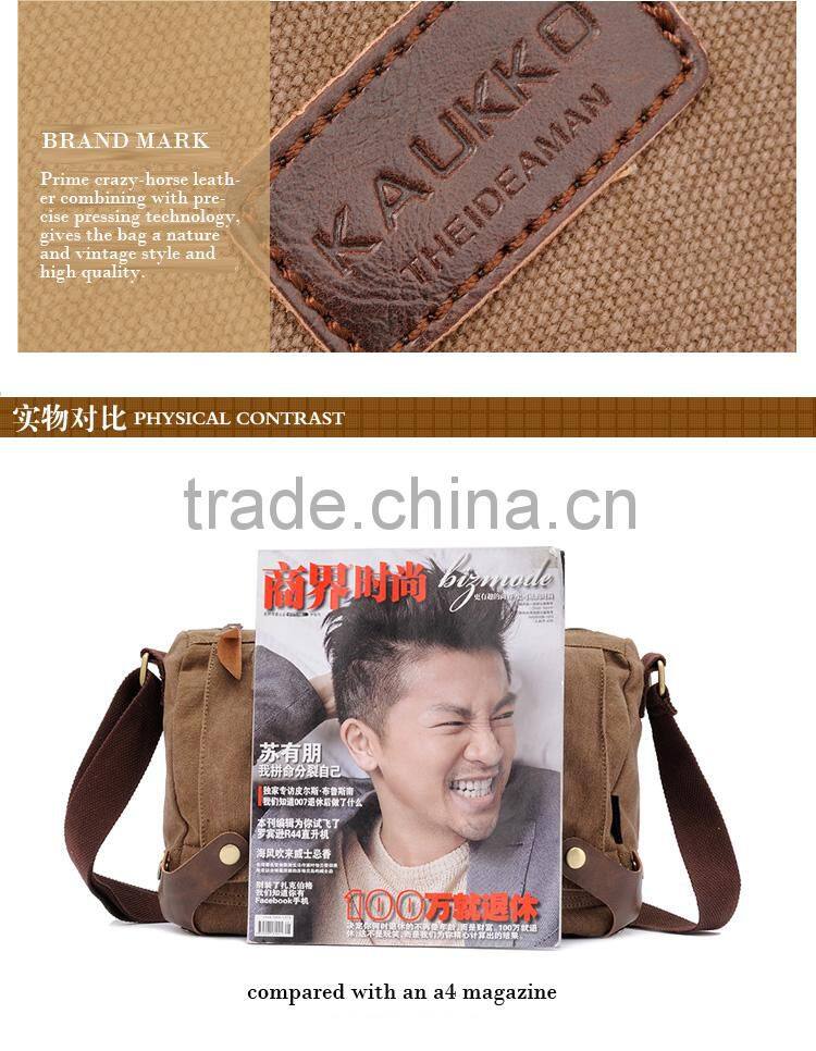 2015 Best Selling Sports Canvas Crossbody Bags Men of Outdoor Messenger Bags with 4 colors