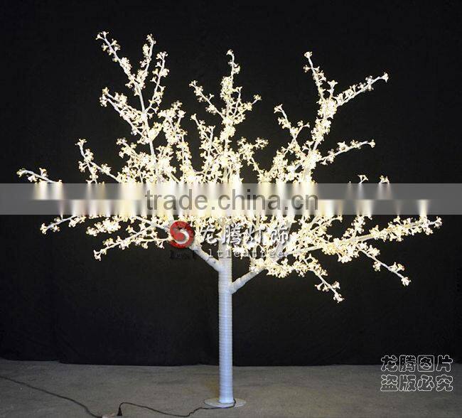 Full white Plastic cherry blossom tree