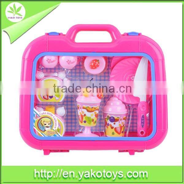 Suitcase packing beautiful accessories toys set for girls