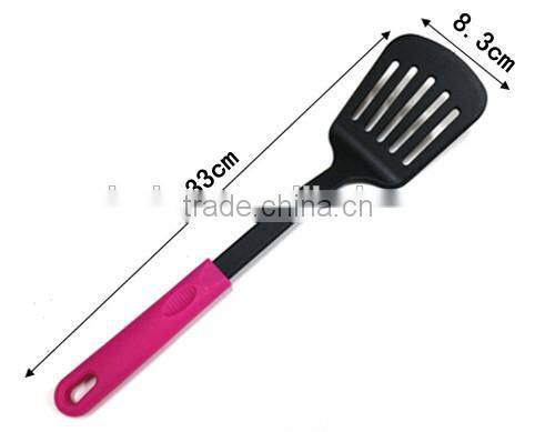 Nylon elevated kitchen tools/Household cooking ware/Nylon kitchenware/rose Eco-Friendly Nylon spoon NL38