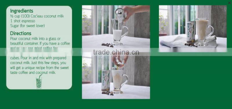 Natural coconut milk 240 ml pure Coconut Milk Drink