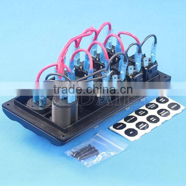 Marine boat splashproof switch panel,wireless automotive toggle switch panel