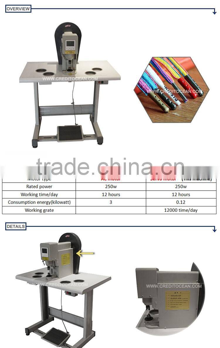 Shoelace metal tipping machine