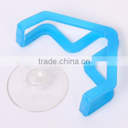 kitchen scouring pad holder rack suction hook hanger pegs