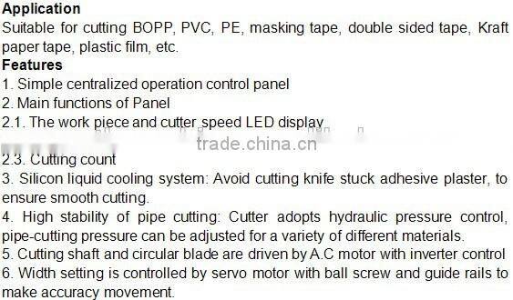 High Precision Electrical PVC Tape Cutting Slitter Machine