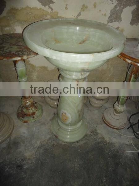Natural Color ONYX PEDESTALS SINKS BASINS COLLECTION