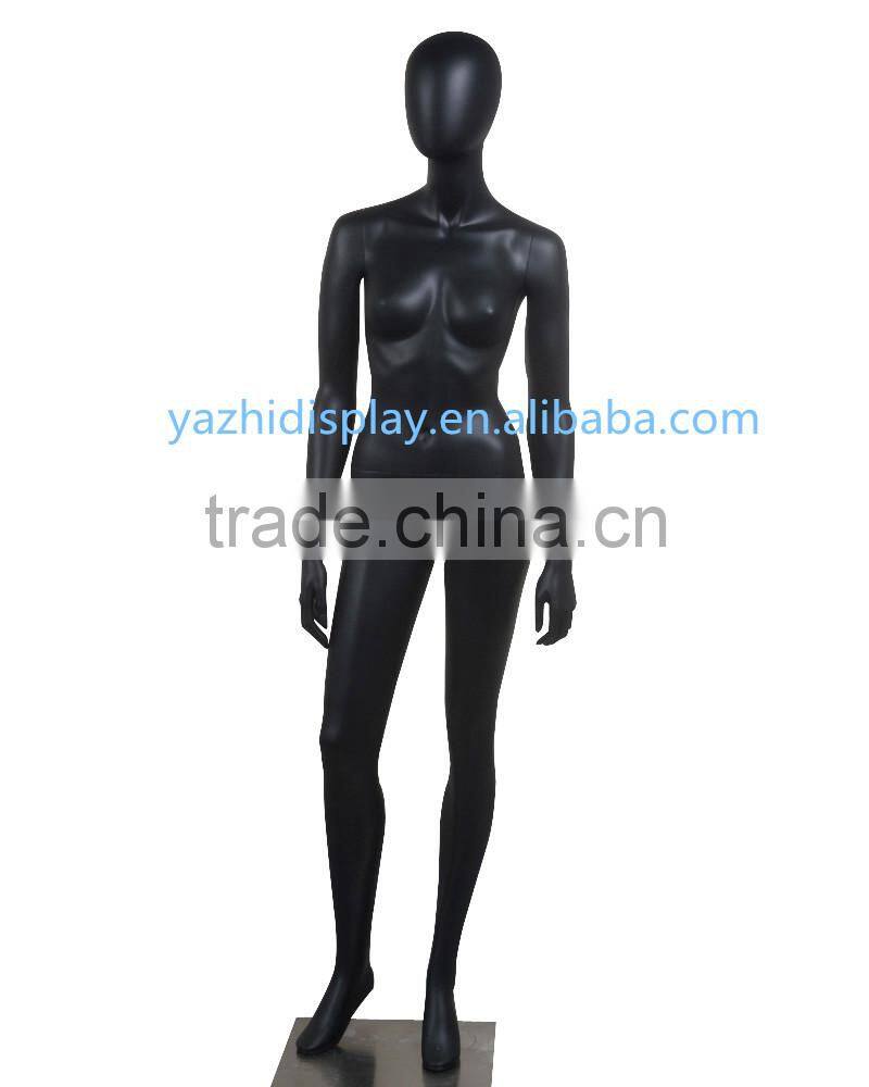 Fiberglass sexy lifelike black female headless mannequin