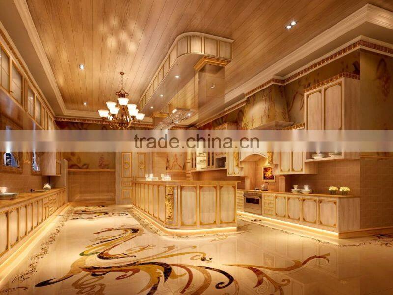 Bisini Royal 3D Interior Rendering Service For European Kitchen With Kitchen Cabinet