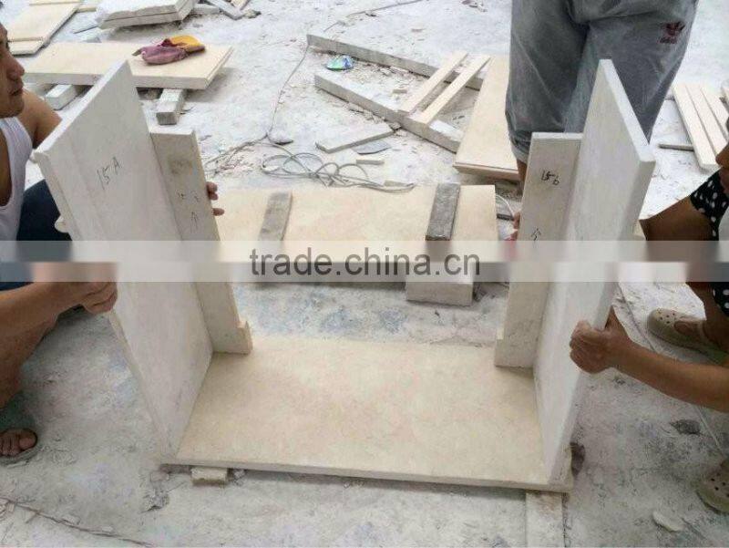 Natural marble decorative stone fireplace mantel