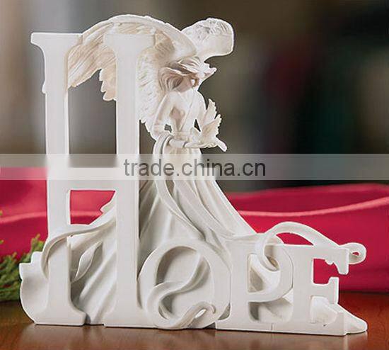 Frag decorate resin angel sculpture