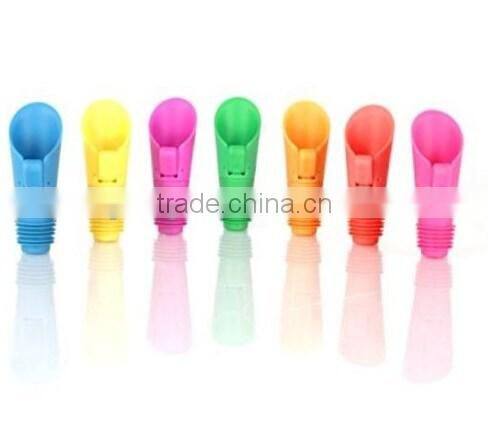 Colorful Wine Bottle Pourers and Stoppers