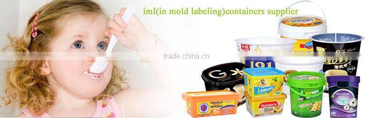 Food grade IML pp plastic cheese containers