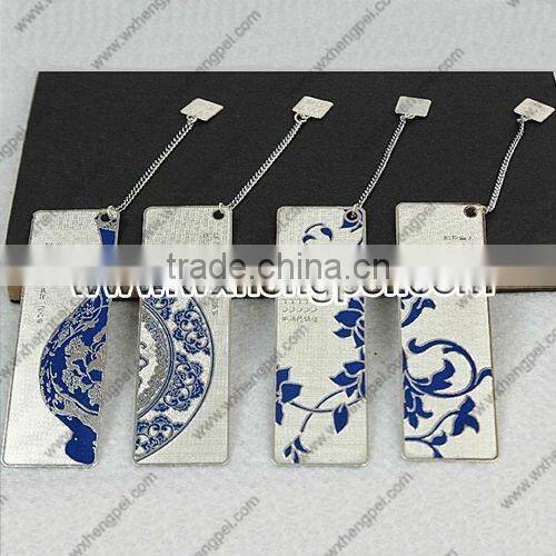 blue and white porcelain bookmark