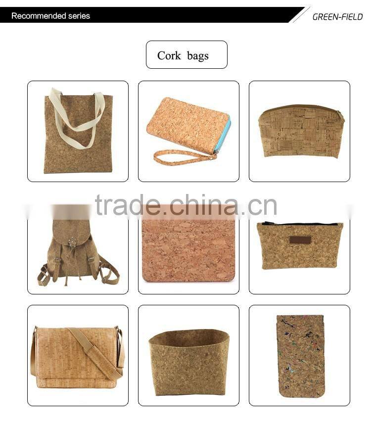 New product nature cork shoulder laptop bag