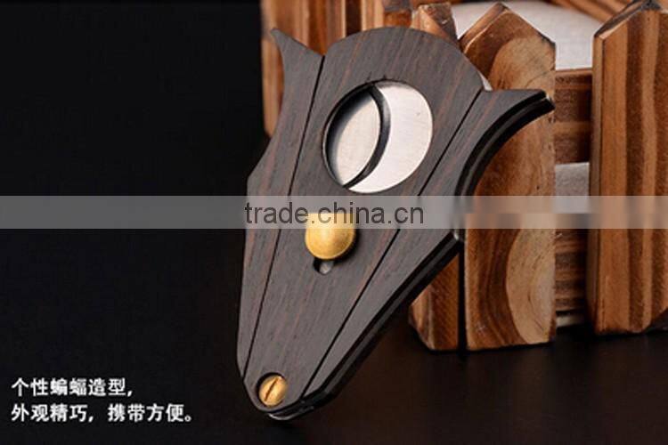 Black walnut wood cigar cutter
