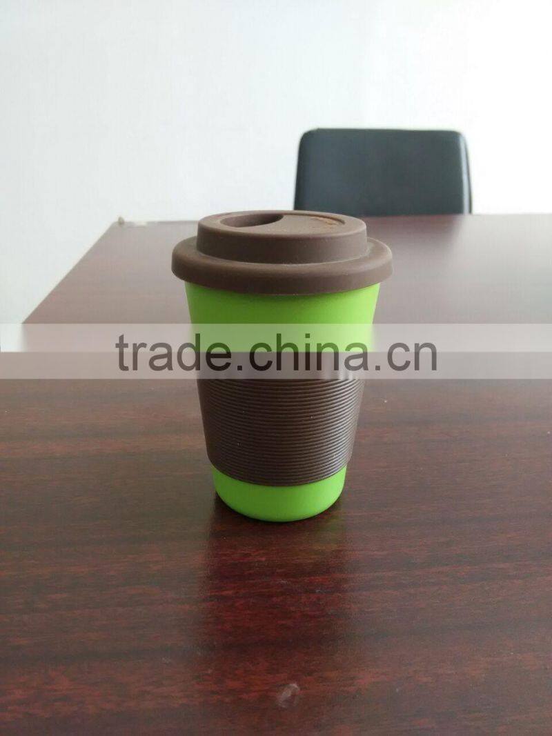 300ML Reusable Bamboo Fiber Coffee Cup For Dinner Usage