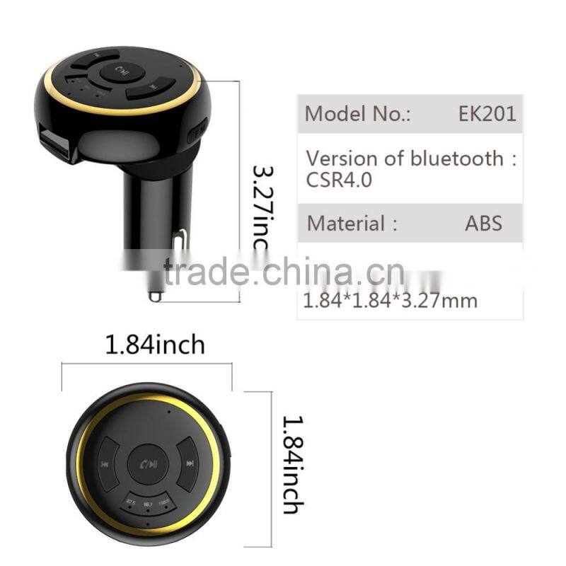 2017 hot sale bluetooth hands-free 3.5mm car receiver stereo bluetooth with FM transmitter