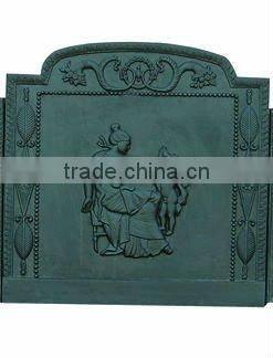 antique vertical cast iron fireplace door/stove parts