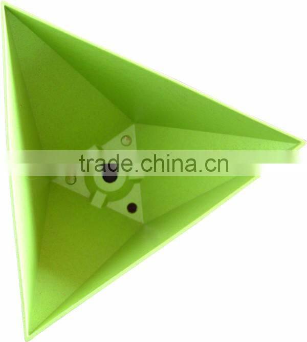 Biodegradable colorful plastic flower pots eco plant fiber pots