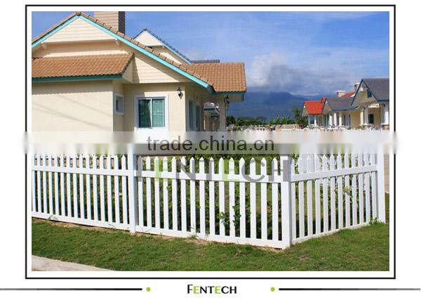 2014 Hot PVC Picket Fence direct manufacturer, high quality pvc fence