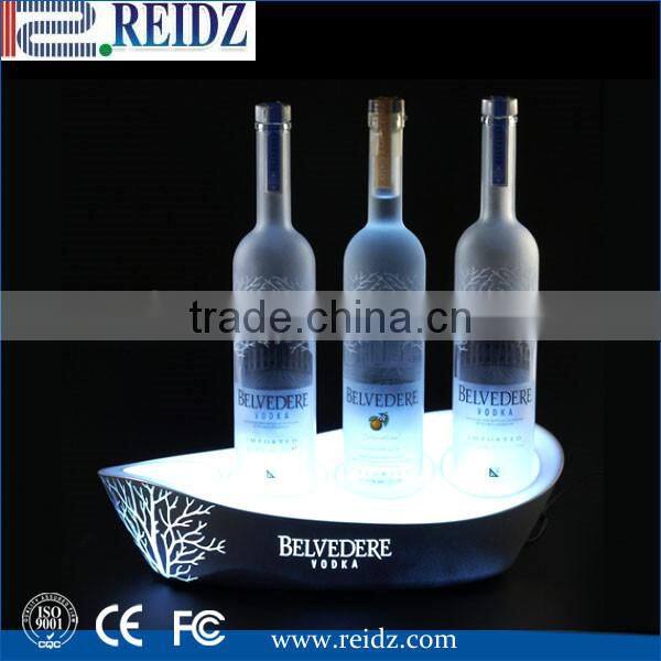 Acrylic Mirror Liquor Bottle Display Shelf / Bar Bottle Glorifiers