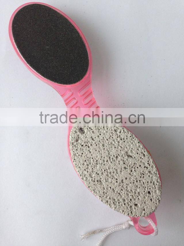 4 ways Foot Brush,plastic handle pumice btush with callus remover