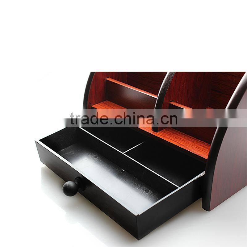 2015 best multi-function creative wood pen holder with logo custom