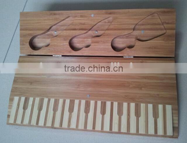 bamboo cheese cutting board set