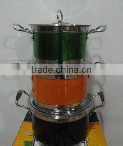 High Quality 100L Stainless Steel Stockpot with Visible Glass Lid