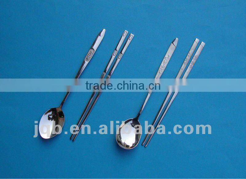 24 pcs Stainless Steel Flatware Set with wooden box package