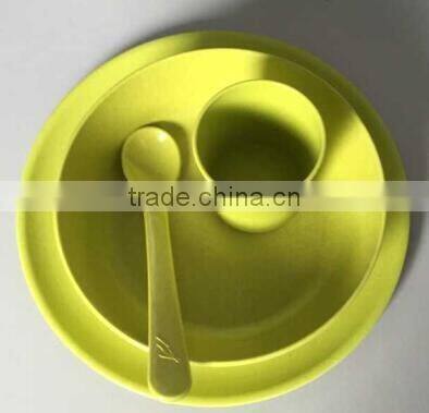 Cartoon pattern Best selling items Food grade Bamboo Fiber Dinnerware Sets