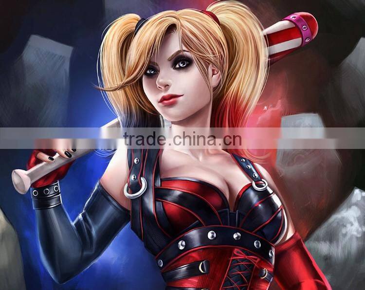OEM plastic action figure Harley Quinn PVC figurine