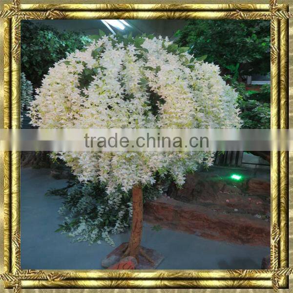 new style wholesale white artificial wisteria flower tree for decoration