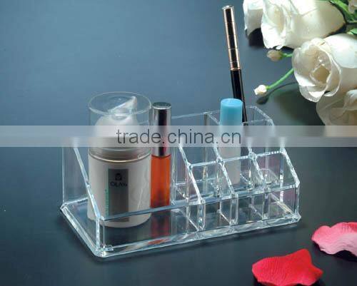 hot selling transparent cosmetic product display stands
