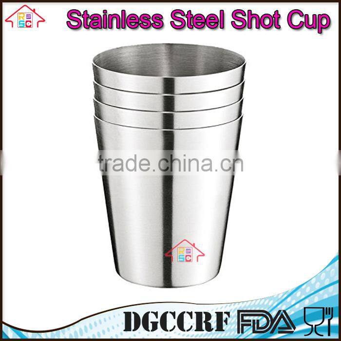 NBRSC 4 Pcs Mini Stainless Steel Cup Mug Drinking wine Beer Tea Coffee Tumbler Camping Travel