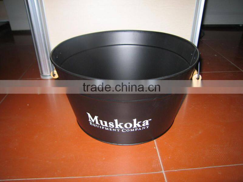 outdoor metal coal bucket with lid
