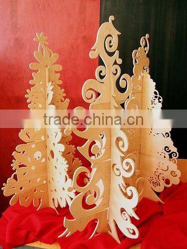 Wooden party decorations christmas tree for sale